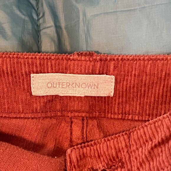 Outerknown Terra Cotta Brown Corduroy Pants, Women's Size 27 - Picture 2 of 11